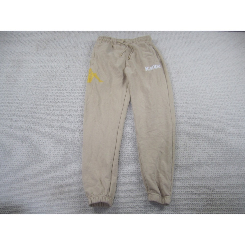 Kappa Men's Sweatpants Medium Casual Jogger Style Comfort Tan Tapered‎ Leg
